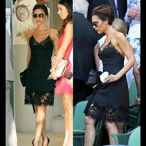 Zara lingerie dress/Vic. Beckham's style inspired